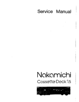 Nakamichi Cassette-Deck-1.5-Service-Manual